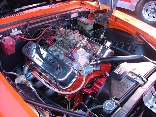 Hot car engine