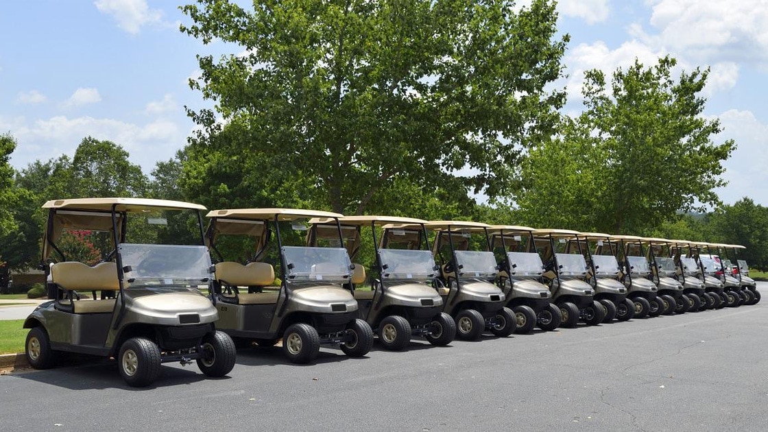 Batteries in golf carts and electric cars